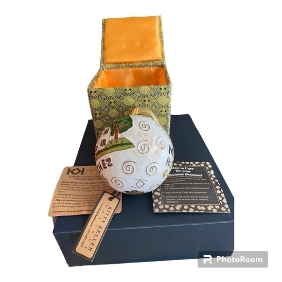 Christmas Gold Plated Ornament: NATCHEZ, MS. MONMOUTH HISTORIC INN - Picture 6 of 15